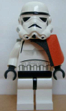 LEGO sw109a Stormtrooper (Tatooine) with Pauldron, No Re-Breather, Black Head, 